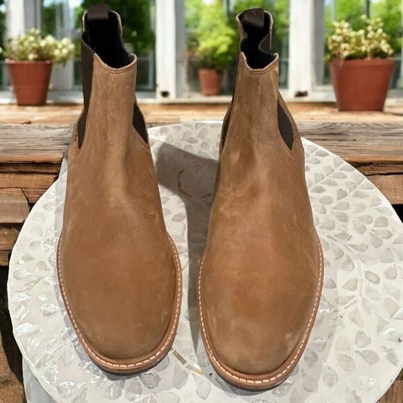 NISOLO $260 All-Weather Waterproof Textured Leather Chelsea Marco Slip-On Boots - Picture 8 of 13